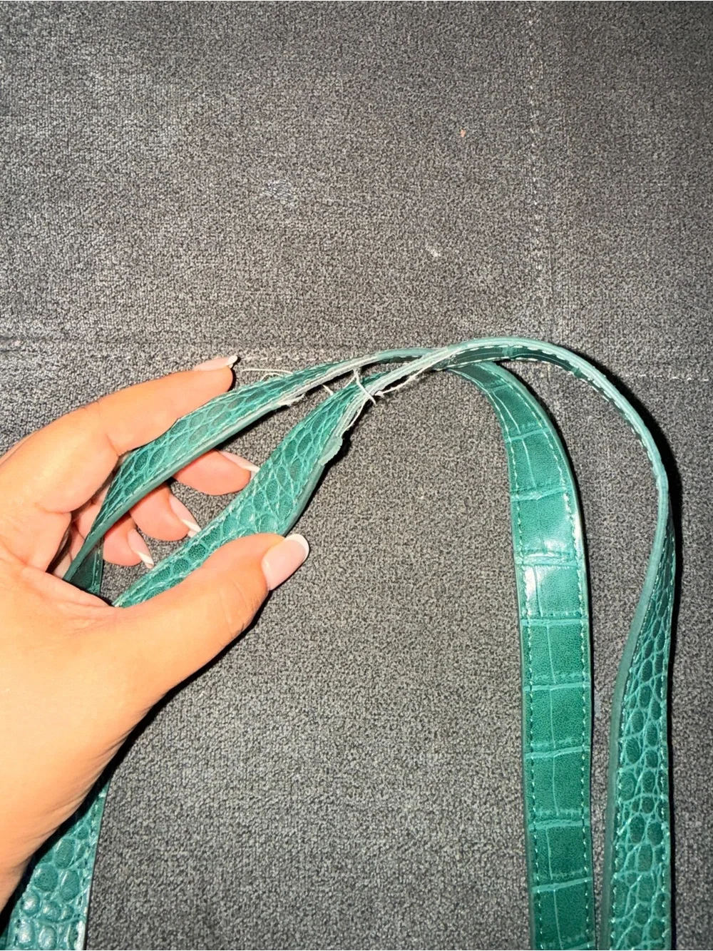Ted Baker London Emerald Croc-Embossed Tote